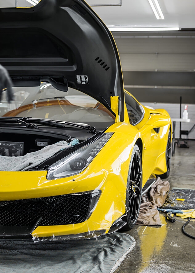Ferrari 488 Pista PPF,Ceramic Coating,Paintwork Protection
