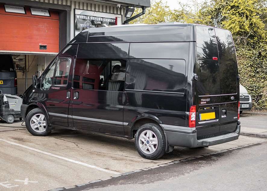 Ford Transit van with poor/bad/dull paintwork before paint correction