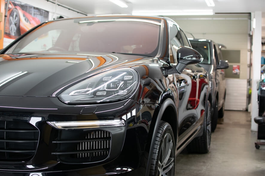 Car after paintwork enhancement package which included detailing, polishing and ceramic coating